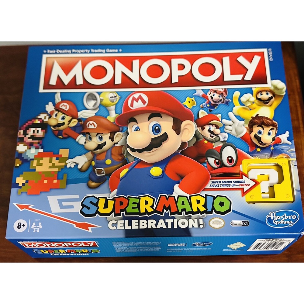 Super Mario Monopoly Brothers Celebration Board Game with Sound Effect Nintendo